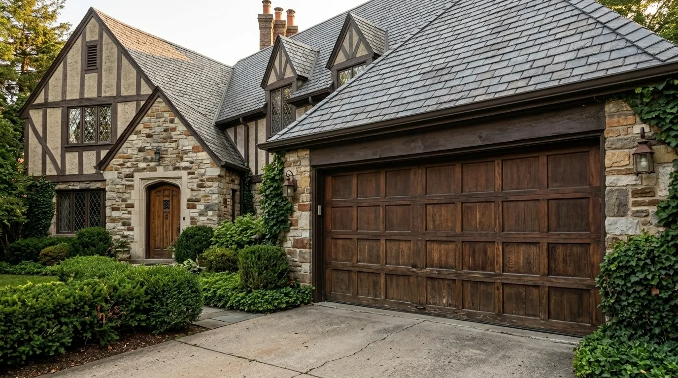Garage door detail illustrating what our techs check first on an issaquah garage door call