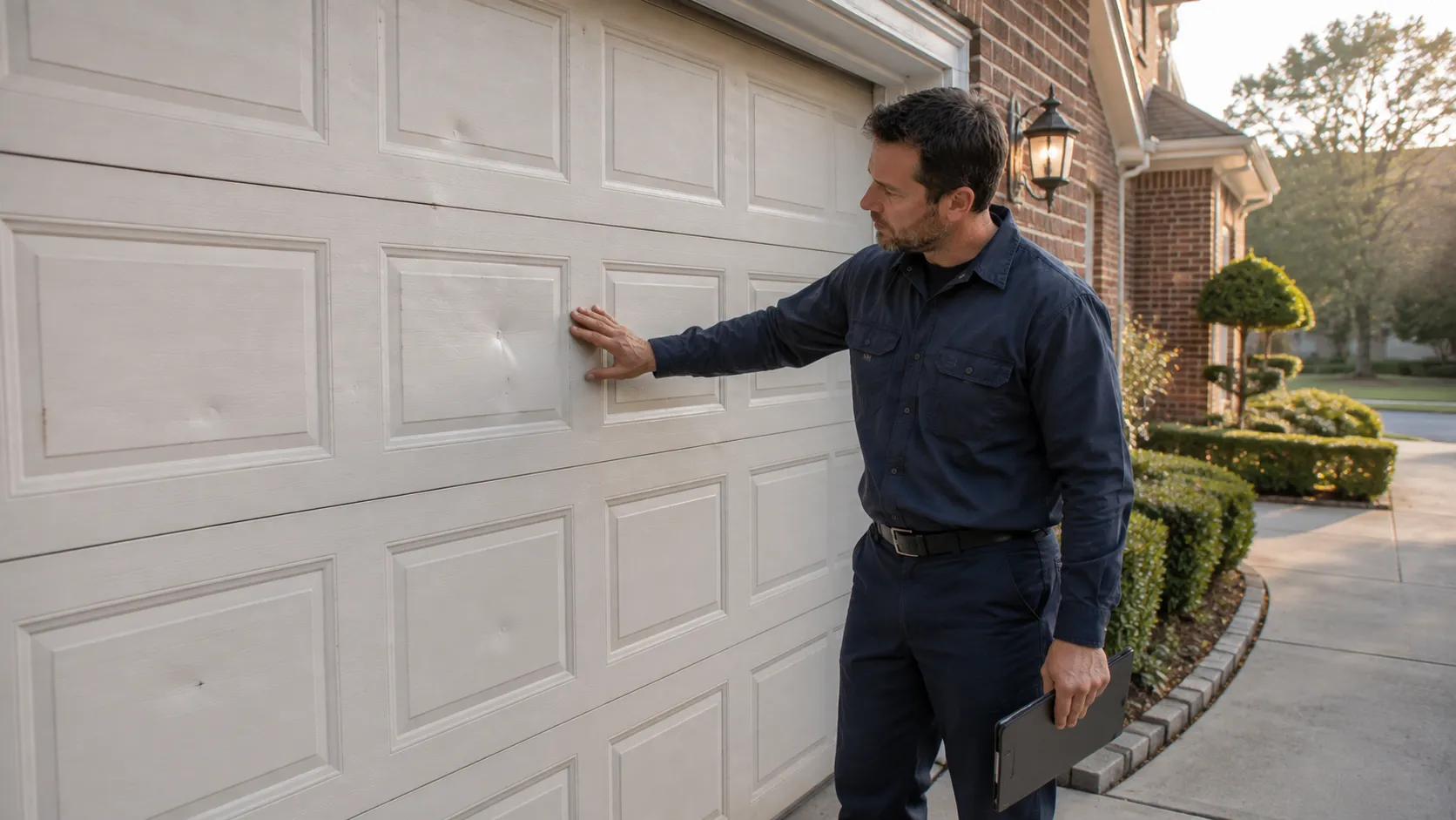 Garage door detail illustrating is your issaquah garage door worth repairing, or time for new