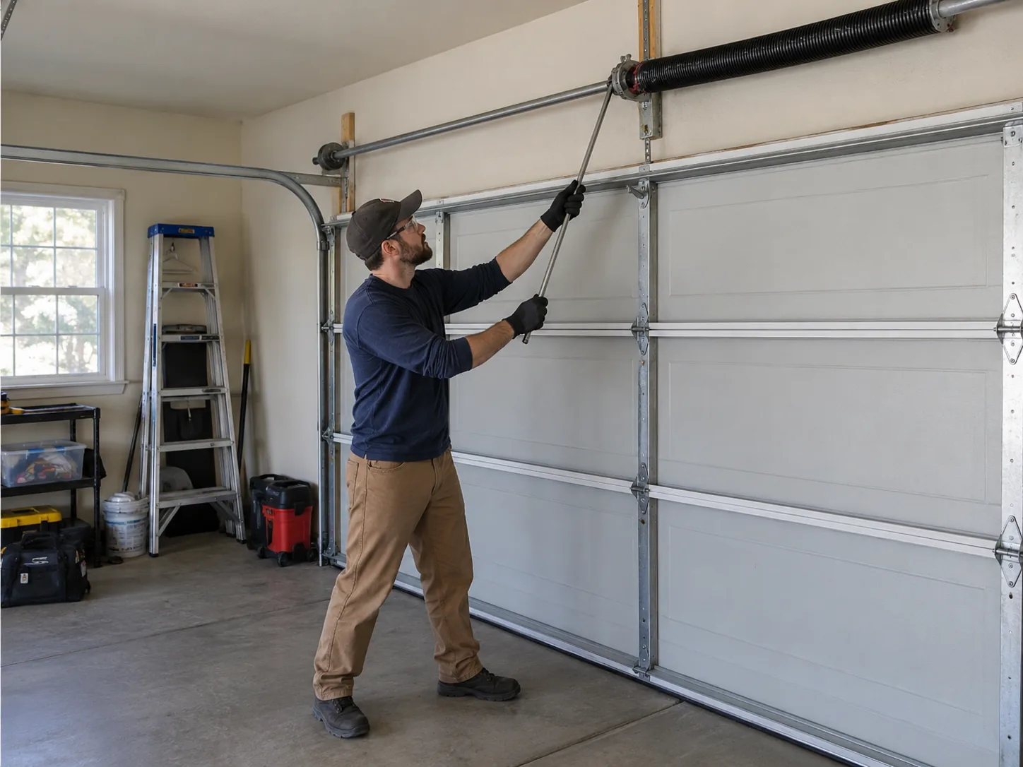 Spring Repair for Covington's 1990s-Era Garage Doors in Issaquah